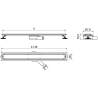 Mexen Flat 360° M13 2in1 rotacinis linijinis nutekėjimas 70 cm, Chromo - 1010070-40