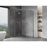 Mexen Mist-H Duo kairė pusė atidaroma dušo kabina 115 x 75 cm, skaidrus, chromas - 8A5-115L-075P-01-00