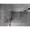 Mexen Mist-H Duo kairė pusė atidaroma dušo kabina 115 x 75 cm, skaidrus, chromas - 8A5-115L-075P-01-00