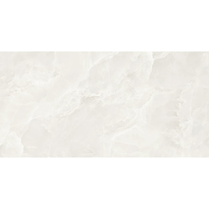 Mexen Valga Bianco blizgančio rektifikuoto glazūruoto akmens masės pavyzdys, grindų-sienų plytelė, blizgus - TL122-01-S