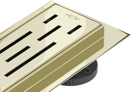 Mexen Flat 360° M01 pasukamoji linijinė nutekėjimo sistema 90 cm, auksinė - 1520090-40