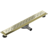 Mexen Flat 360° M12 linijinis rotacinis nutekėjimas 50 cm, Auksinė - 1521050-40
