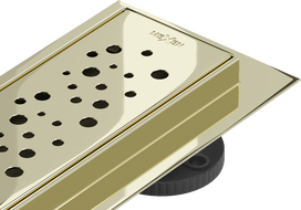 Mexen Flat 360° M12 linijinis pasukamas nutekėjimas 100 cm, auksinis - 1521100-40