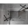 Mexen Mist-H Duo vonios kabina su kairiniu atidarymu 115 x 85 cm, skaidrus, juodas - 8A5-115L-085P-70-00