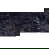 Mexen Rokocha Juodo matinio glazūruoto akmens pavyzdys rek. G1, grindų-sienų plytelė 120 x 60 cm, aukštas blizgesys - TL205-01-S