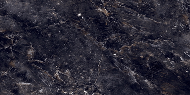 Mexen Rokocha Juodo matinio glazūruoto akmens pavyzdys rek. G1, grindų-sienų plytelė 120 x 60 cm, aukštas blizgesys - TL205-01-S