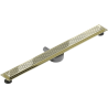Mexen Flat 360° M08 linijinis pasukamas nutekėjimo latakas 80 cm, auksinis - 1525080-40