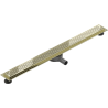 Mexen Flat 360° M08 linijinis pasukamas nutekėjimo latakas 80 cm, auksinis - 1525080-40