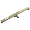 Mexen Flat 360° M18 linijinis rotacinis nutekėjimas 80 cm, Auksinė - 1523080-40
