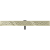 Mexen Flat 360° M12 linijinis rotacinis nutekėjimas 100 cm, Auksinė - 1521100-40