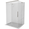 Mexen Rox-3S L trijų sienelių stumdomas dušo kabinas 150 x 85 cm, permatomas, šlifuotas nikelis - 8C2L-150-085-97-00-3S