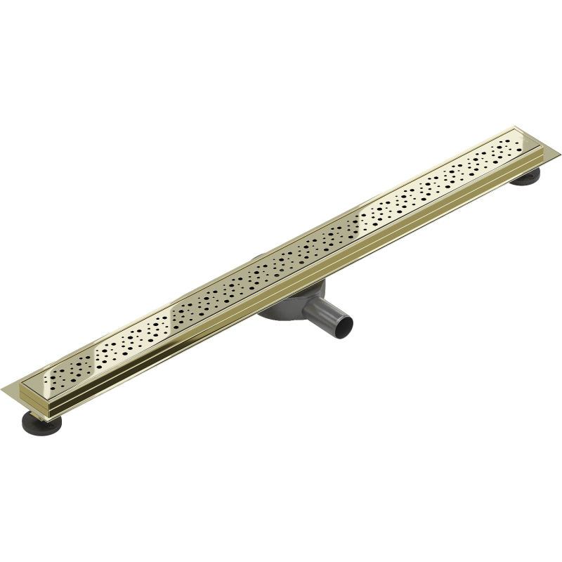 Mexen Flat 360° M12 besisukantis linijinis nutekėjimas 90 cm, auksinis - 1521090-40