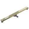 Mexen Flat 360° M12 linijinis rotacinis nutekėjimas 80 cm, Auksinė - 1521080-40