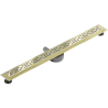 Mexen Flat 360° M01 pasukamoji linijinė nutekėjimo sistema 90 cm, auksinė - 1520090-40