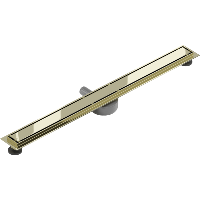 Mexen Flat 360° M13 dvigubas beslenksnis linijinis latakas 2w1 80 cm, auksinis - 1510080-40
