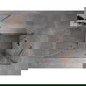 Mexen Mist H Duo varstoma dušo kabina 70 x 120 cm, skaidrus stiklas, šlifuota vario spalva - 8A5-070L-120P-65-00