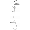 Mexen KT40 paviršinis dušo rinkinys su lietaus dušu ir termostatine baterija, grafitas - 771504093-66
