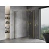 Mexen Mist H Duo atveriamas dušo kabinas 105 x 120 cm, skaidrus, auksinis - 8A5-105L-120P-50-00