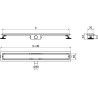 Mexen Flat M13 2in1 linijinis nutekėjimas 70 cm, Auksinė - 1510070-15