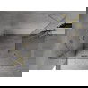 Mexen Mist H Duo dušo kabina su veramomis durimis 115 x 110 cm, skaidri, šlifuotas auksas - 8A5-115L-110P-55-00