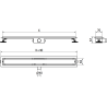 Mexen Flat M13 2in1 linijinis nutekėjimas 140 cm, Auksinė - 1510140