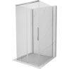 Mexen Rox-3S trijų sienų stumdomas dušo kabinas 90 x 90 cm, skaidrus, chromas - 8C2-090-090-01-00-3S