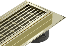 Mexen Flat 360° M33 pasukų linijinis sifonas 70 cm, auksinis - 1533070-40