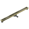 Mexen Flat 360° M33 pasukamas linijinis nutekėjimo latakas 80 cm, auksinis - 1533080-40