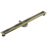 Mexen Flat 360° M33 pasukamas linijinis nutekėjimo latakas 80 cm, auksinis - 1533080-40