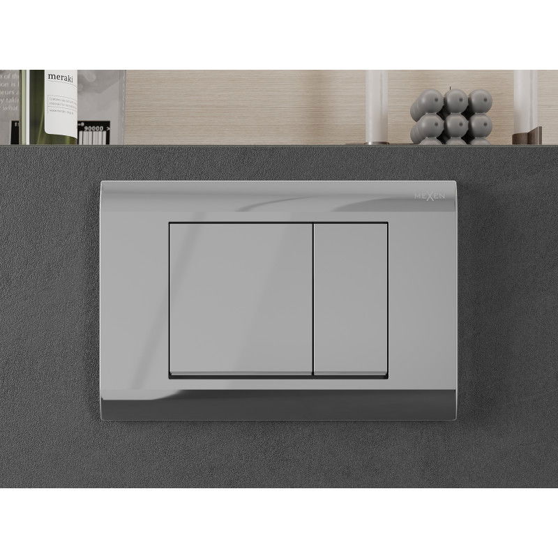 Mexen Fenix 01 nuleidimo mygtukas, blizgus chromas - 600101