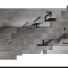 Mexen Mist-H L Duo dušo kabina atidaroma 115 x 75 cm, permatoma, juoda - 8A5L-115L-075P-70-00