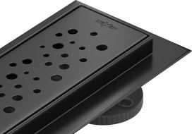 Mexen Flat 360° M12 linijinis rotacinis nutekėjimas 70 cm, Juoda - 1721070-40