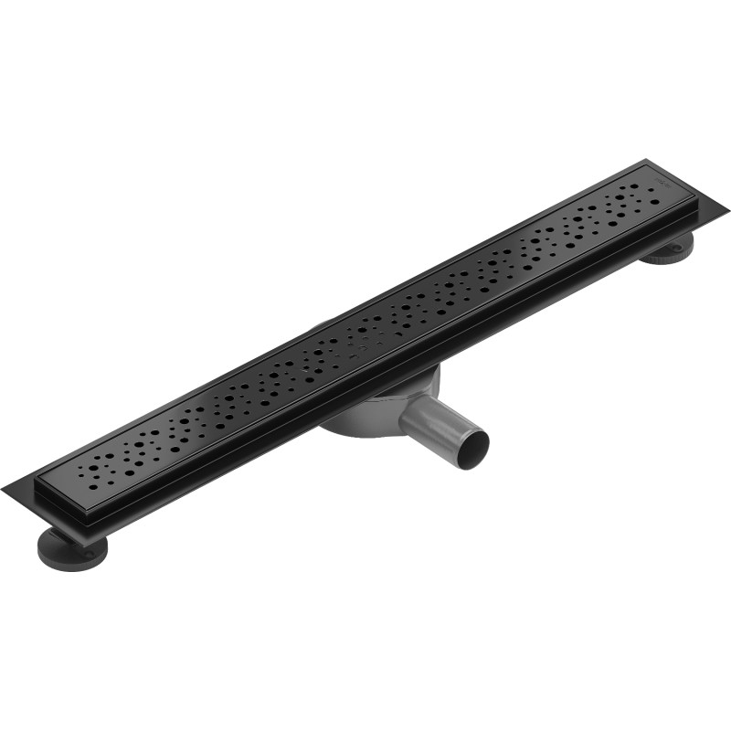 Mexen Flat 360° M12 pasukamas linijinis vandens nutekėjimas 70 cm, juodas - 1721070-40