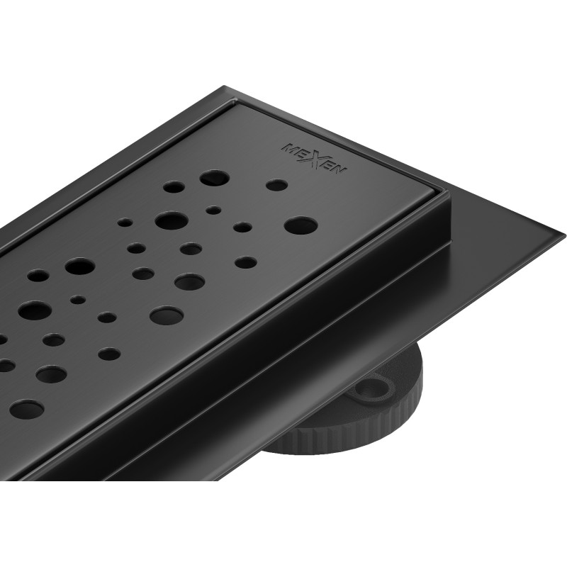Mexen Flat 360° M12 linijinis pasukamas nutekėjimas 80 cm, juodas - 1721080-40