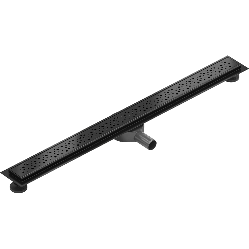 Mexen Flat 360° M12 pasukamas linijinis nutekėjimas 80 cm, juodas - 1721080-40