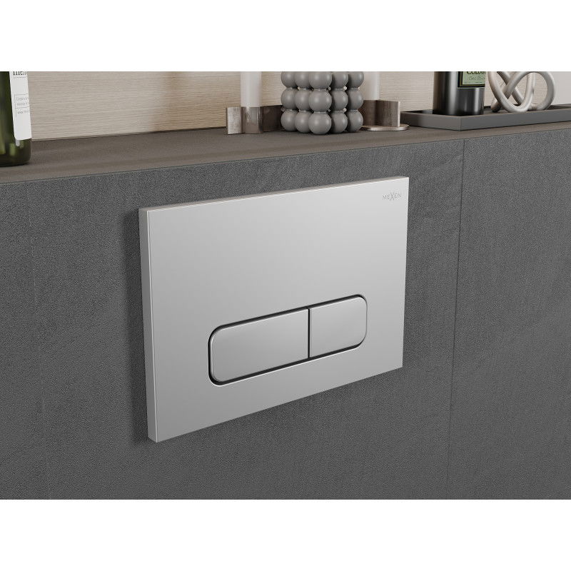 Mexen Fenix 02 nuleidimo mygtukas, matinio chromo - 600202