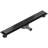 Mexen Flat 360° M18 linijinis rotacinis nutekėjimas 70 cm, Juoda - 1723070-40