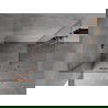 Mexen Mist-H L Duo atidaroma dušo kabina 80 x 75 cm, skaidri, šepečiu padengta varis - 8A5L-080L-075P-65-00