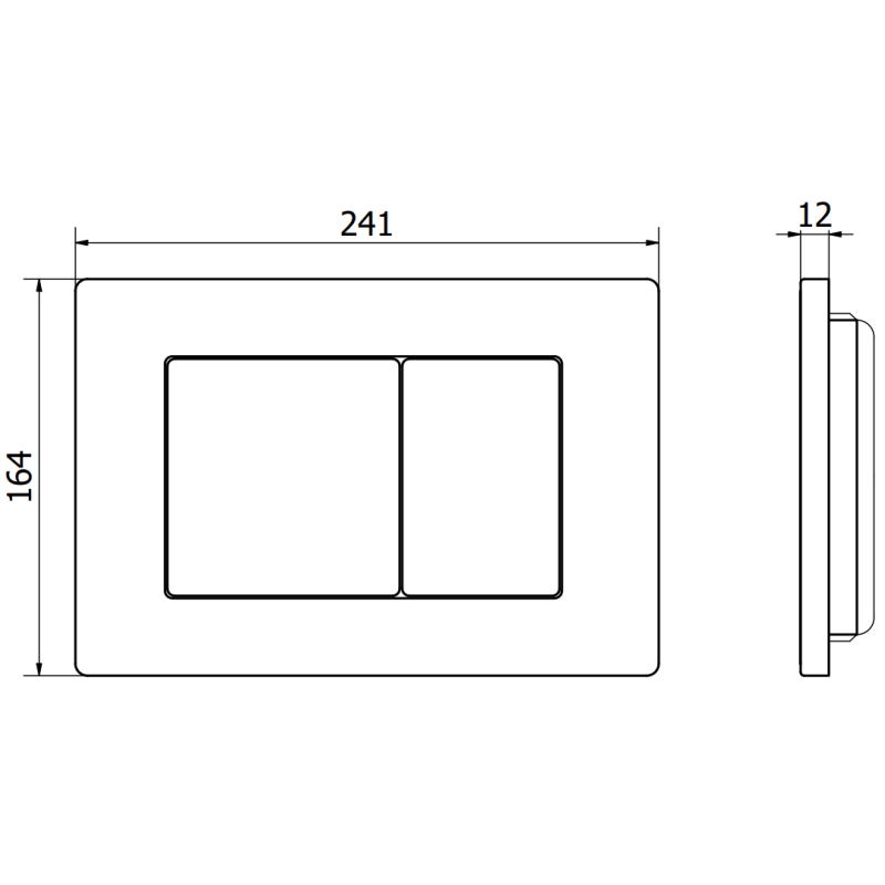 Mexen Fenix 03 nuleidimo mygtukas, blizgus chromas - 600311