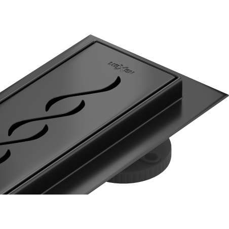 Mexen Flat 360° M18 linijinis pasukamas nutekėjimas 100 cm, juodas - 1723100-40