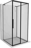 Mexen Rox-3S L dešinysis 120 x 120 cm dušo kabinos komplektas, juodas rėmas, juoda - 8C2L-120-120-70-70-3S-P