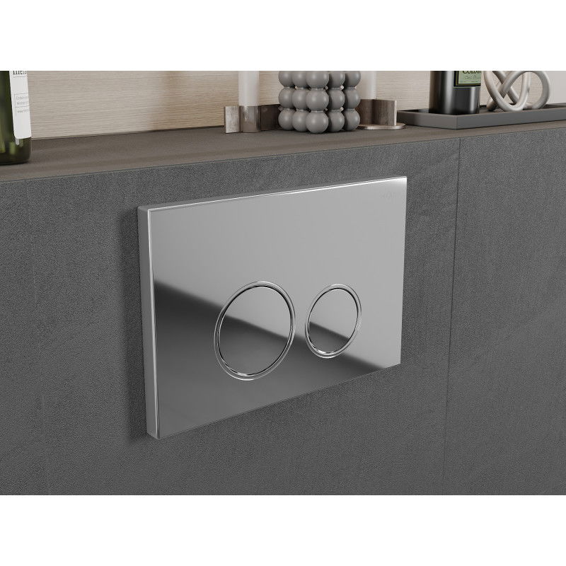 Mexen Fenix 05  nuleidimo mygtukas, blizgus chromas - 600501