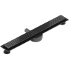 Mexen Flat 360° M08 linijinis rotacinis nutekėjimas 70 cm, Juoda - 1725070-40