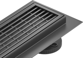 Mexen Flat 360° M33 linijinis rotacinis nutekėjimas 70 cm, Juoda - 1733070-40