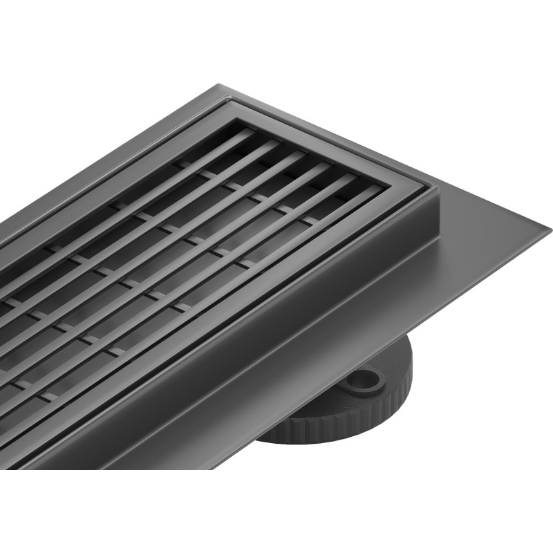 Mexen Flat 360° M33 pasukamas linijinis nutekėjimas 100 cm, juodas - 1733100-40