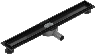 Mexen Flat 360 sukamasis korpusas linijiniam nutekėjimui 50 cm, Juoda - 1740050