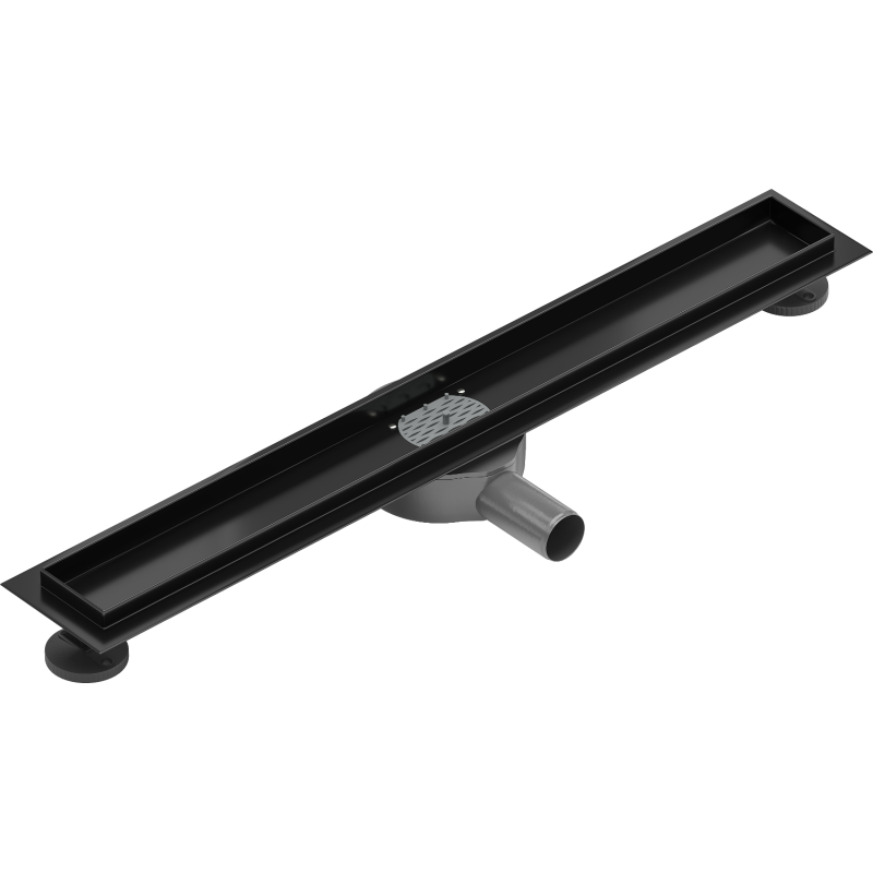 Mexen Flat 360° sukama linijinio latako korpusas 60 cm, juodas - 1740060