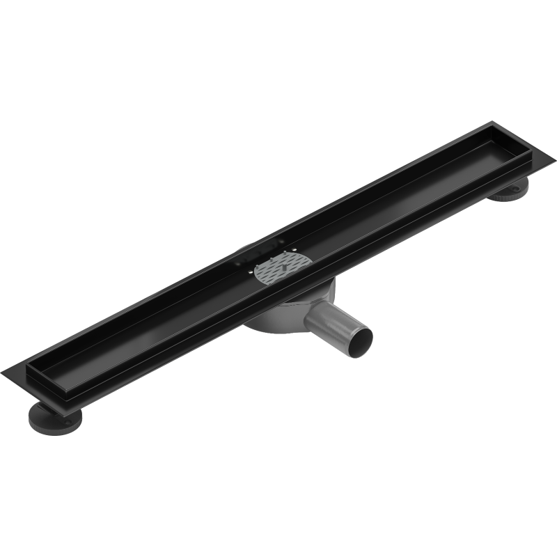 Mexen Flat 360° linijinio nuotėkų dėžė sukamasis 70 cm, juodas - 1740070