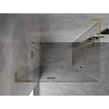 Mexen Mist-H L Dviguba dušo kabina su kairinėmis hinged durimis 105 x 100 cm, skaidri, auksinė - 8A5L-105L-100P-50-00