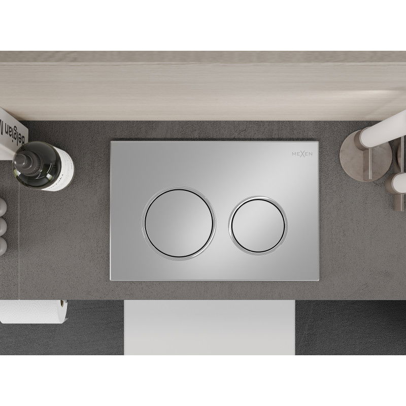 Mexen Fenix 07 XS nuleidimo mygtukas, chromuotas matinis - 600702